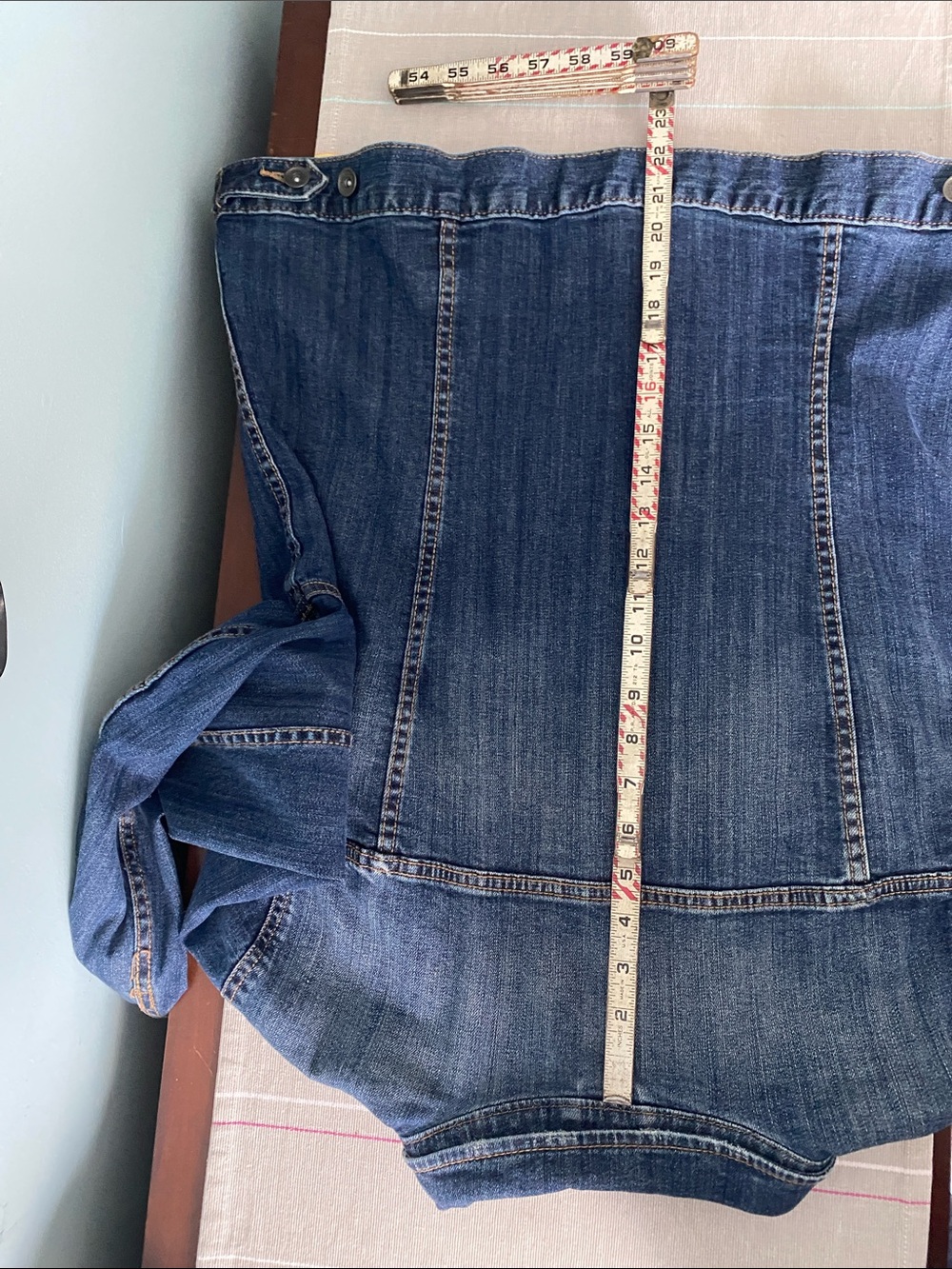 Liz Claiborne Blue Button-Front Denim Jacket XL - Picture 9 of 11